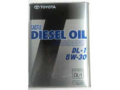 TOYOTA 5W-30 DL-1 (4л) масло моторное для дизельных двигателей от Toyota TOYOTA 5W-30 DL-1 (4л) масло моторное для дизельных двигателей
