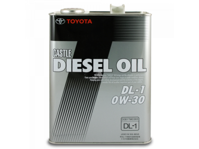 TOYOTA 0W-30 DL-1 (4л) масло моторное для дизельных двигателей от Toyota TOYOTA 0W-30 DL-1 (4л) масло моторное для дизельных двигателей