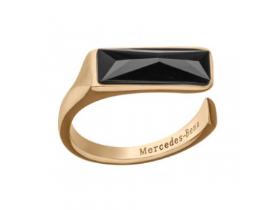 Женское кольцо Mercedes Ring, Crystal, Swarovski, pink gold colours / black от Mercedes Женское кольцо Mercedes Ring, Crystal, Swarovski, pink gold colours / black
